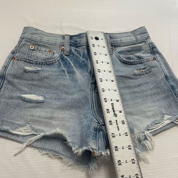 PISTOLA Destroyed Cut Off Denim Shorts Size 25 - Picture 7 of 9